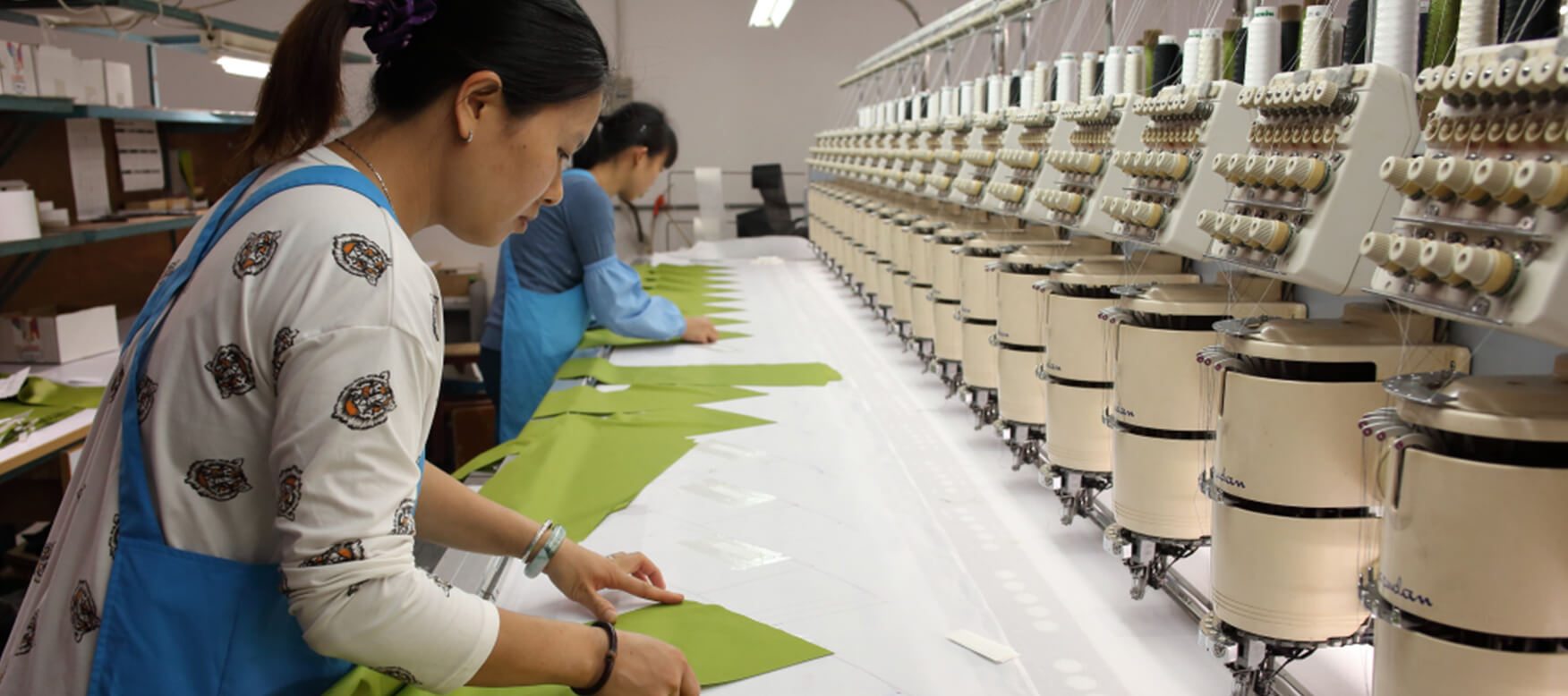 Technical outerwear factory production line for OEM waterproof jackets